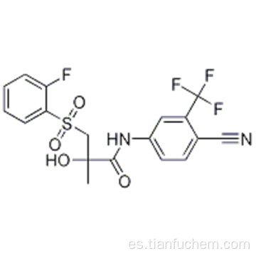 N- [4-Ciano-3- (trifluorometil) fenil] -3 - [(2-fluorofenil) sulfonil] -2-hidroxi-2-metilpropanamida CAS 1159977-36-2